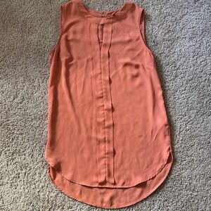 Vince Camuto Sleeveless Tank Top in Warm Orange